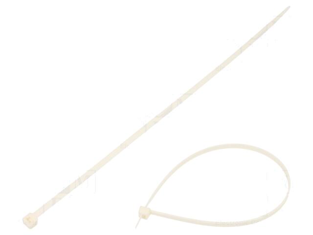 Kabelbinder; L: 300mm; W: 4,8mm; polyamide; 230N; wit; Ømax: 81mm Kabelbinder; L: 300mm; W: 4,8mm; polyamide; 230N; wit; Ømax: 81mm